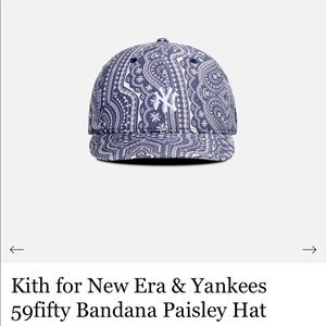 Kith Yankee bandana paisley New Era hat